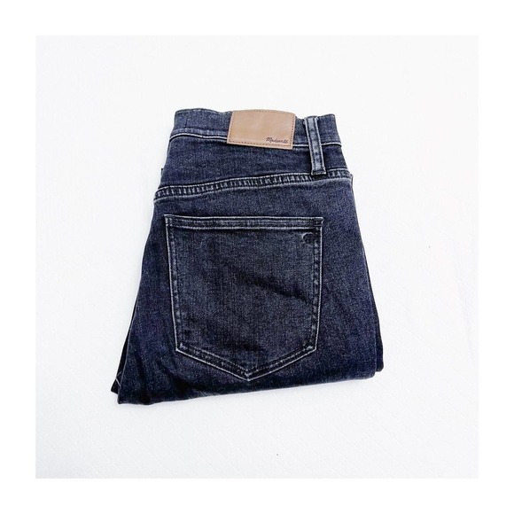 Madewell 10" High Riser Skinny Skinny Black Denim SZ28 - Picture 1 of 7